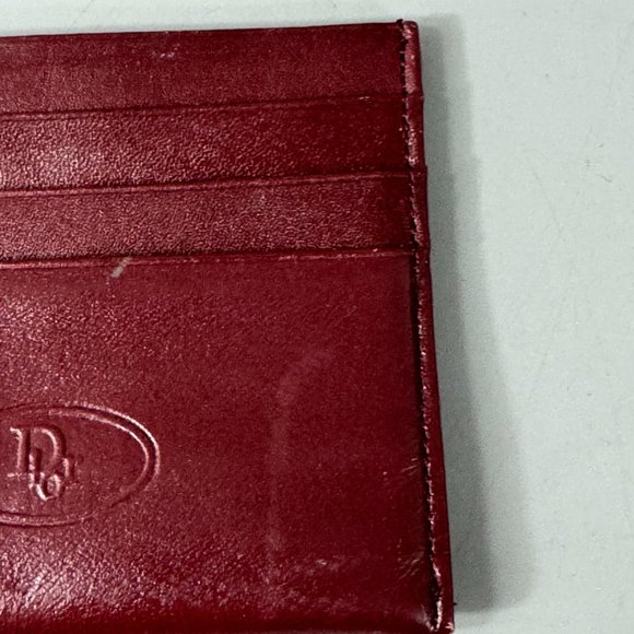 Authentic Vintage Dior Burgundy Leather Card Holder/Purse - Picture 4 of 13